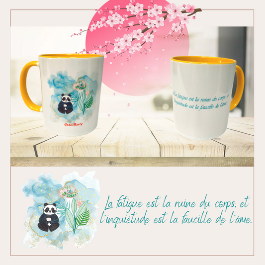 Mug bicolore Jaune