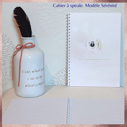 Cahier à spirale Sérénité