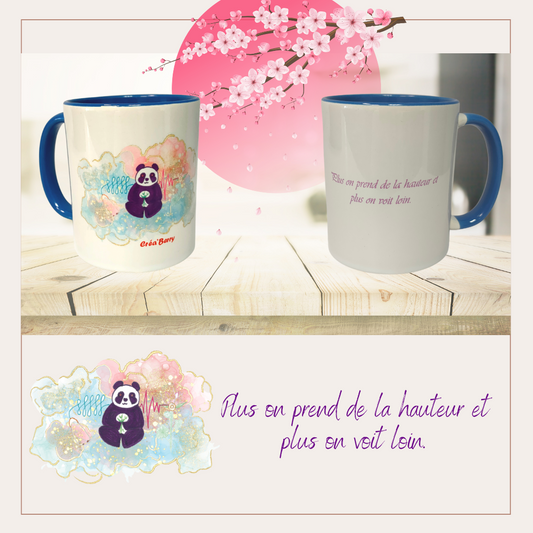 Mug bicolore Bleu foncé