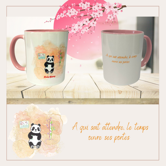 Mug bicolore Rose