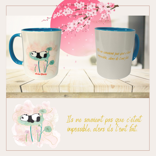 Mug bicolore Bleu clair